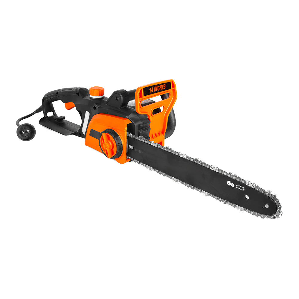 Electric Chainsaw 18-Inch, 15-Amp Motor, Auto-Oiling, Tool-Free Tensioning