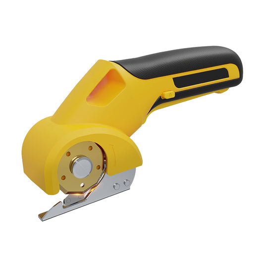 4V Cordless Electric Cardboard Cutter, 2 Titanium Blades, LED & Safety Lock