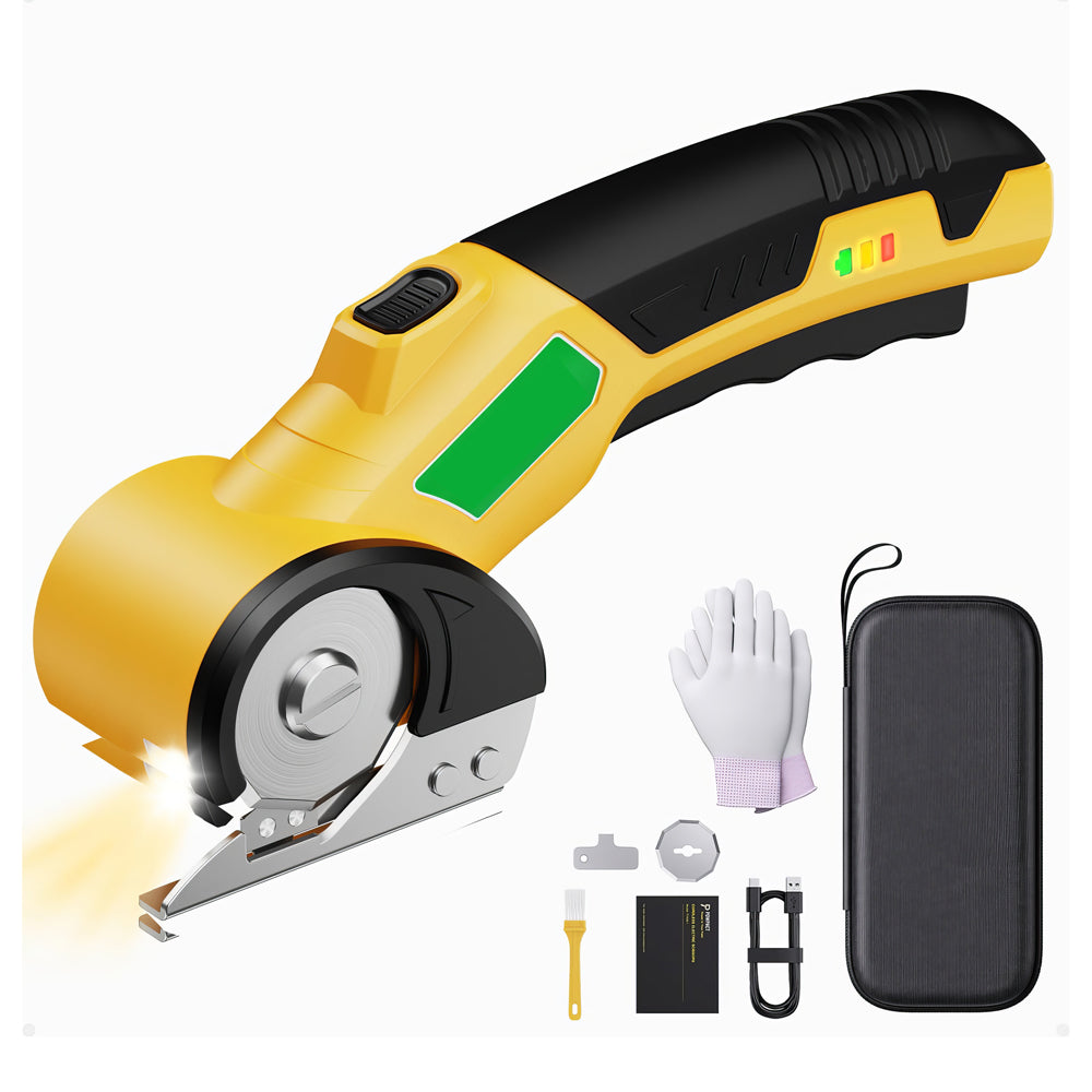 Cordless Electric Scissors 4V, High-Speed Cardboard & Fabric Cutter