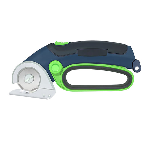 4V Cordless Electric Scissors, Cardboard Cutter with 2 Blades & USB Charging