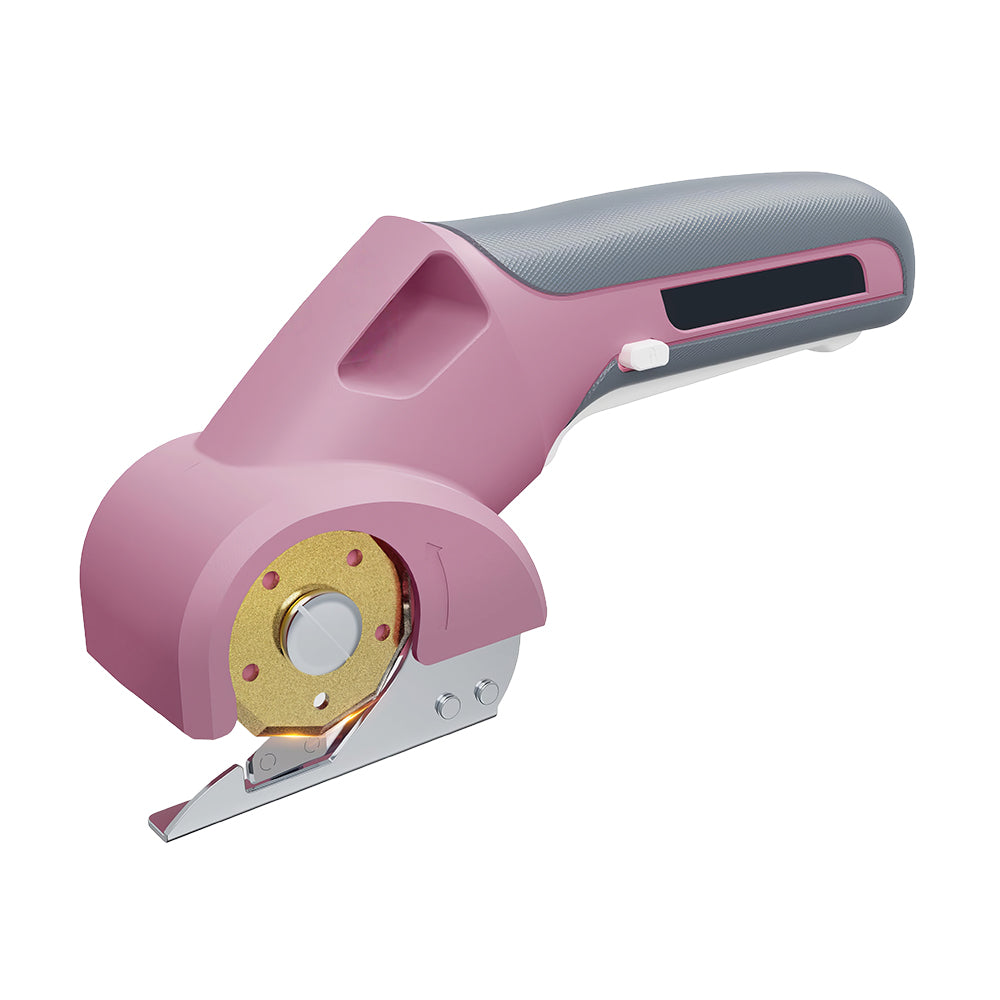 4V Cordless Electric Cardboard Cutter, 2 Titanium Blades, LED & Safety Lock