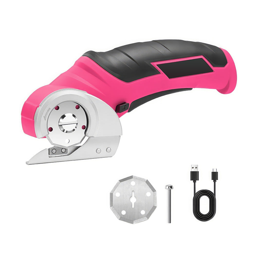 Cordless Electric Scissors 4V Mini Cutter for Cardboard, Leather & Plastic