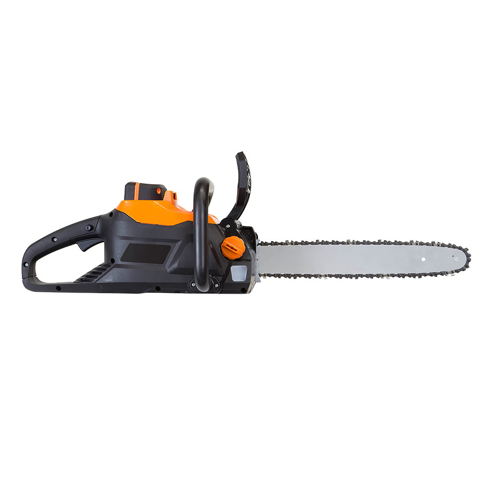 Cordless Electric Chainsaw 16-Inch, 40V Brushless Motor, 4Ah Battery