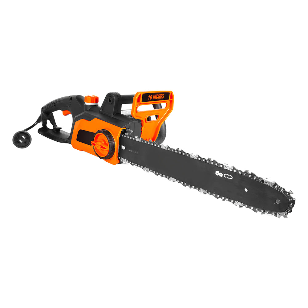 Electric Chainsaw 18-Inch, 15-Amp Motor, Auto-Oiling, Tool-Free Tensioning