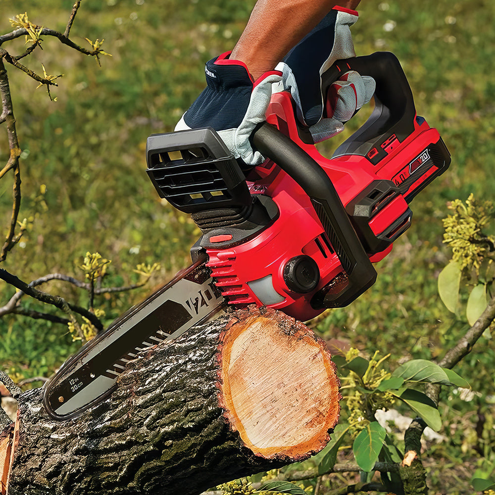V20 Cordless Chainsaw 12-Inch, 4.0Ah Battery & Charger, Auto-Oiling