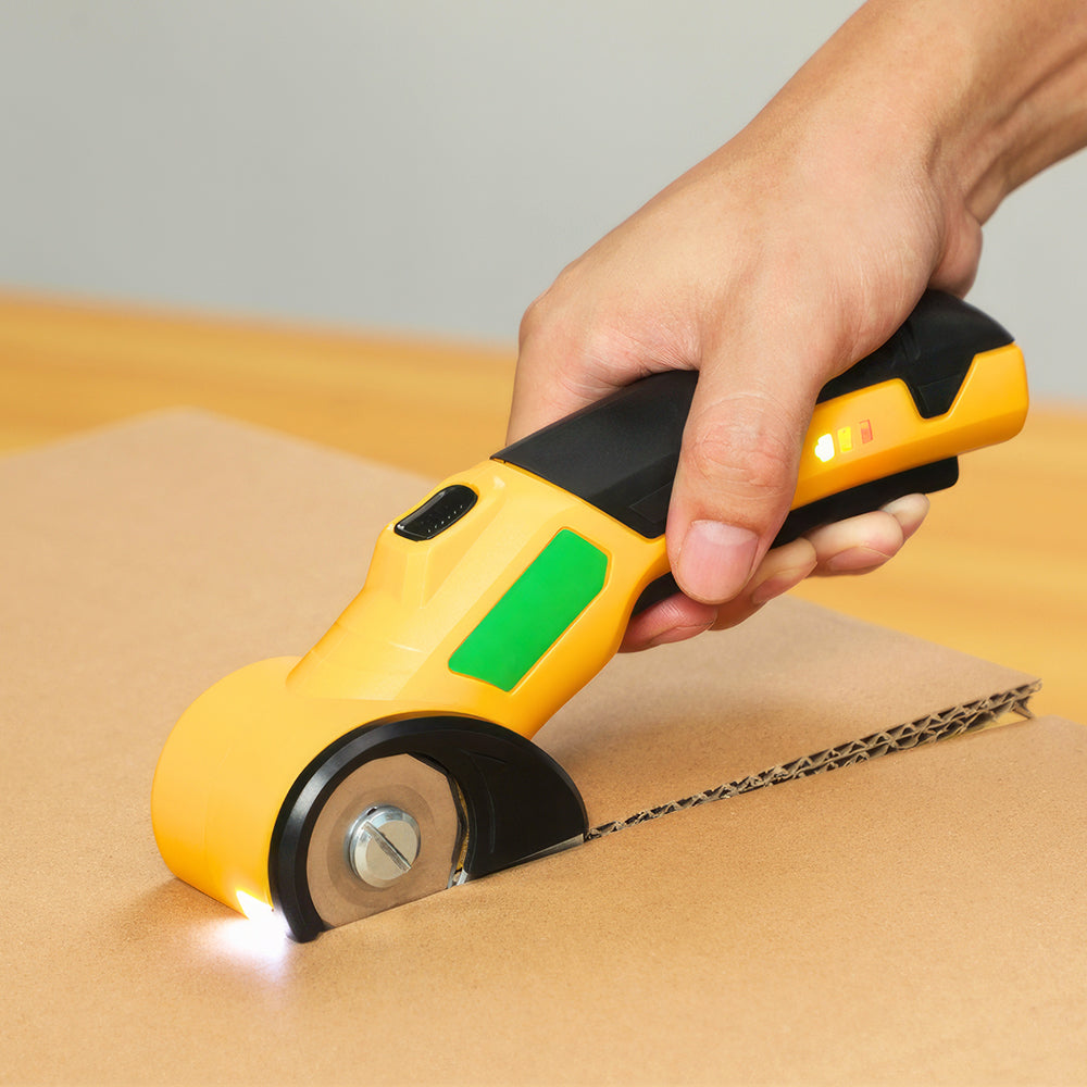 Cordless Electric Scissors 4V, High-Speed Cardboard & Fabric Cutter
