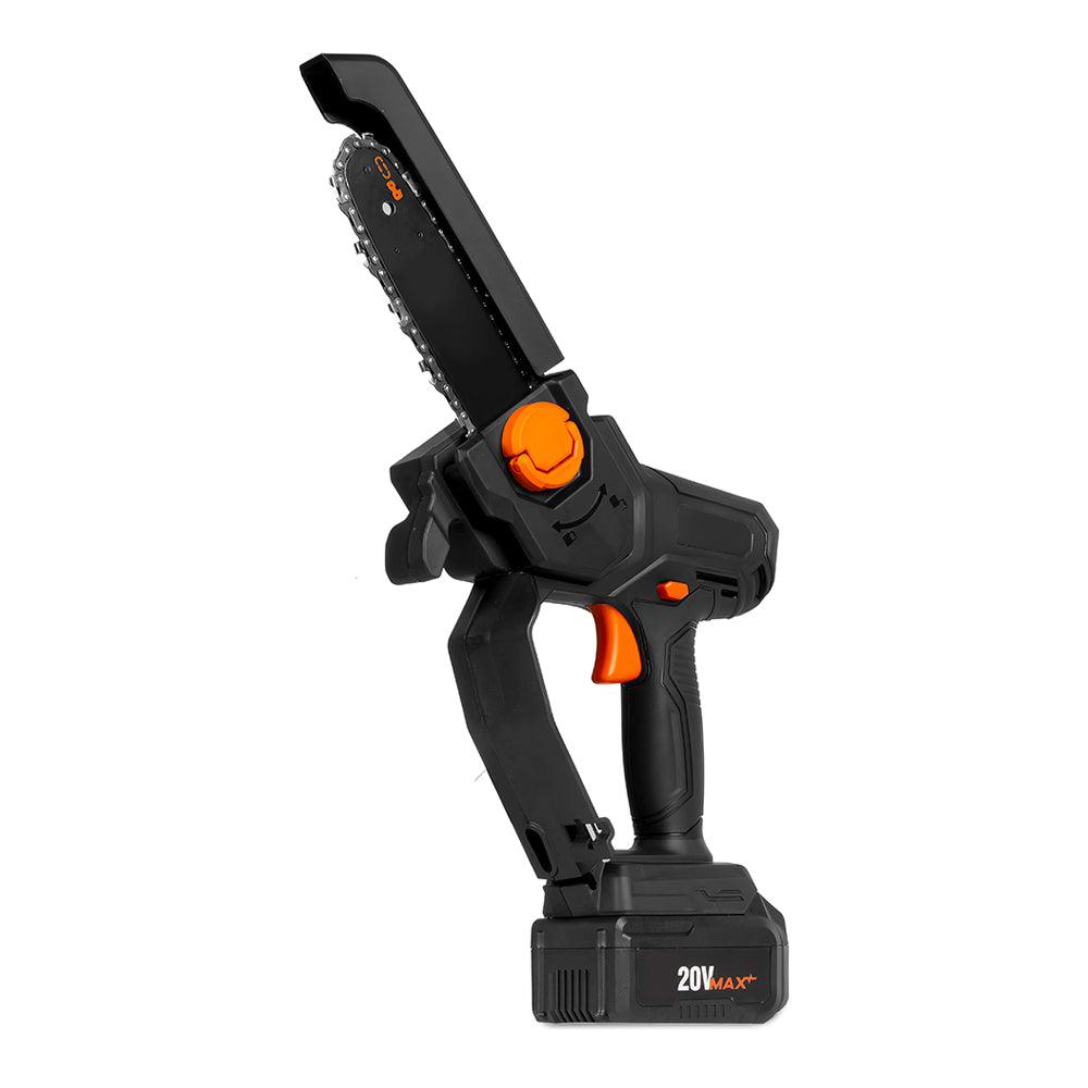 Cordless Electric Chainsaw 16-Inch, 40V Brushless Motor, 4Ah Battery