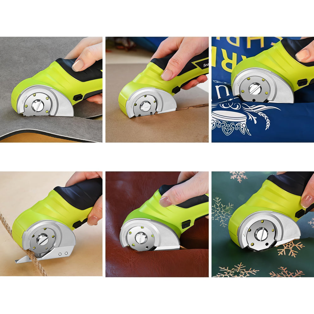 Cordless Electric Scissors 4V Mini Cutter for Cardboard, Leather & Plastic