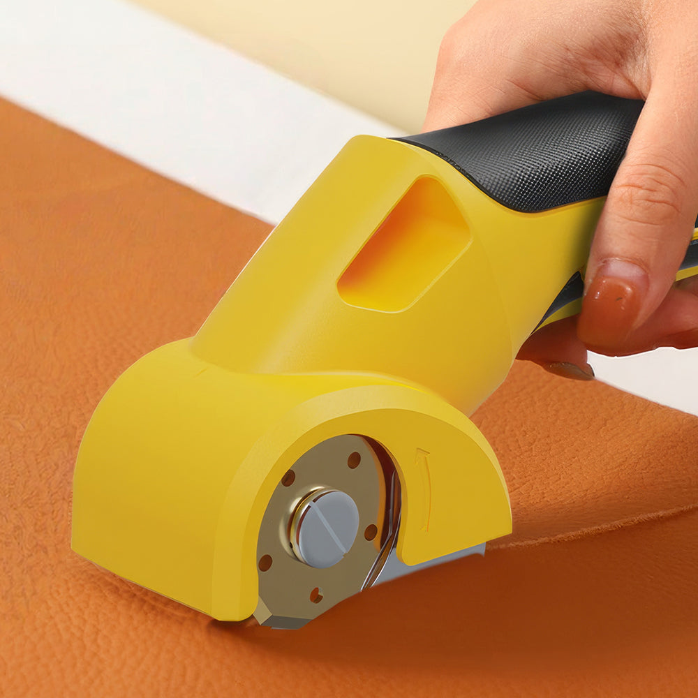 4V Cordless Electric Cardboard Cutter, 2 Titanium Blades, LED & Safety Lock