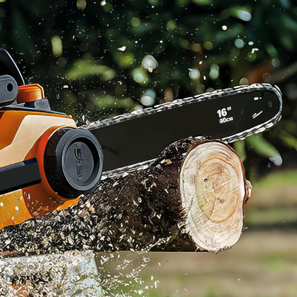 WG303.1 Electric Chainsaw 16-Inch, 14.5 Amp Motor, Auto-Tension, Brake